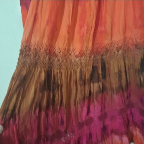 R.Q.T bohemian style maxi tie dye skirt - Picture 4 of 8